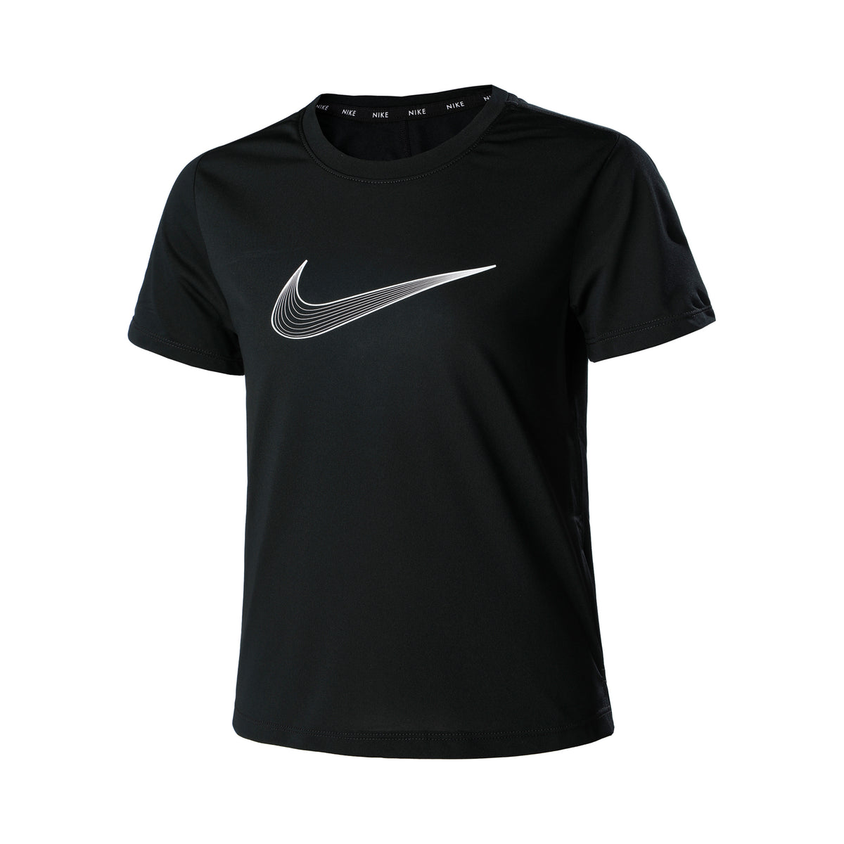 Nike Dri-Fit One Graphic T-Shirt Mädchen-Schwarz,Weiß Nike Dri-Fit One Graphic T-Shirt Mädchen-Schwarz,Weiß