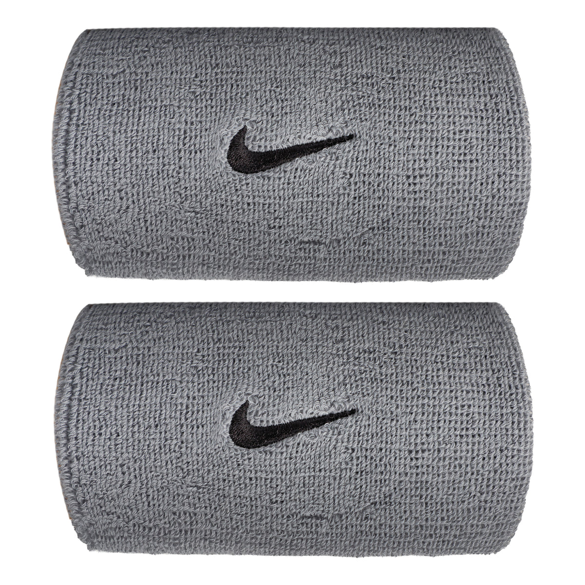 Nike Swoosh Classic Doublewide Wristband long - grey, black Nike Swoosh Classic Doublewide Wristband long - grey, black