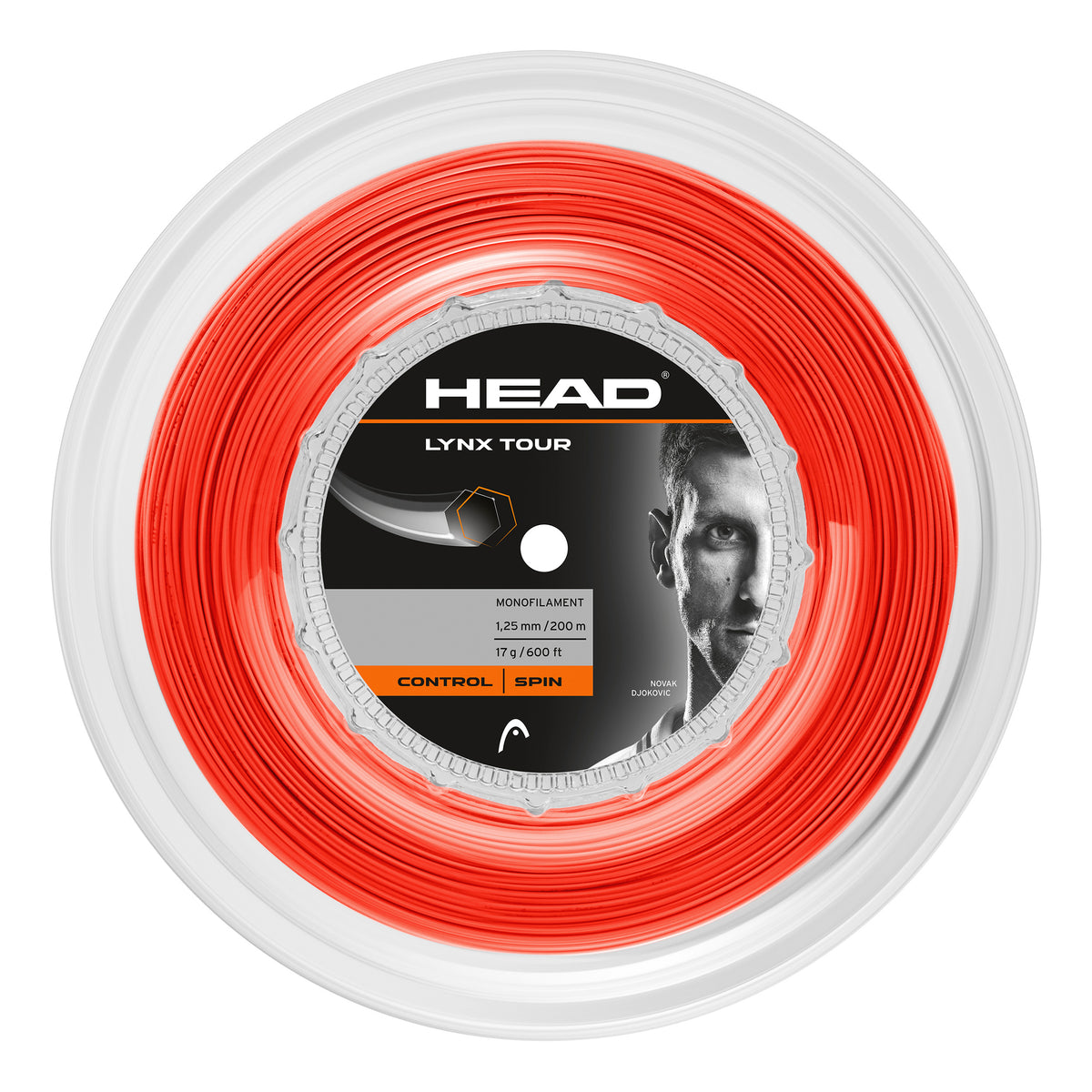 HEAD Lynx Tour Reel String Reel 200m-Orange HEAD Lynx Tour Reel String Reel 200m-Orange
