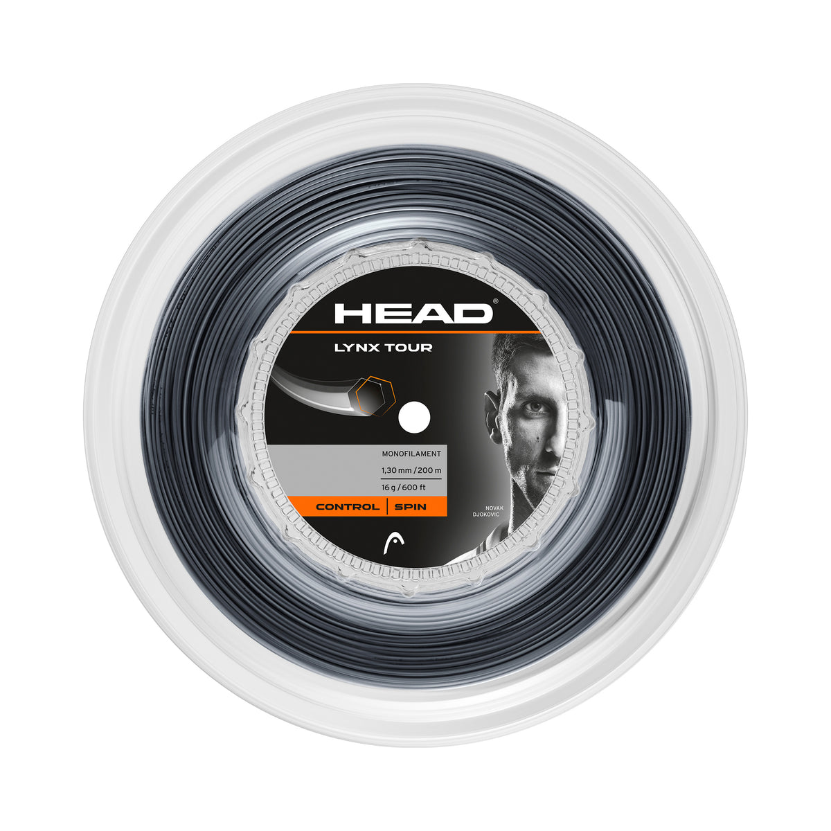 HEAD Lynx Tour Reel String Reel 200m-Black HEAD Lynx Tour Reel String Reel 200m-Black
