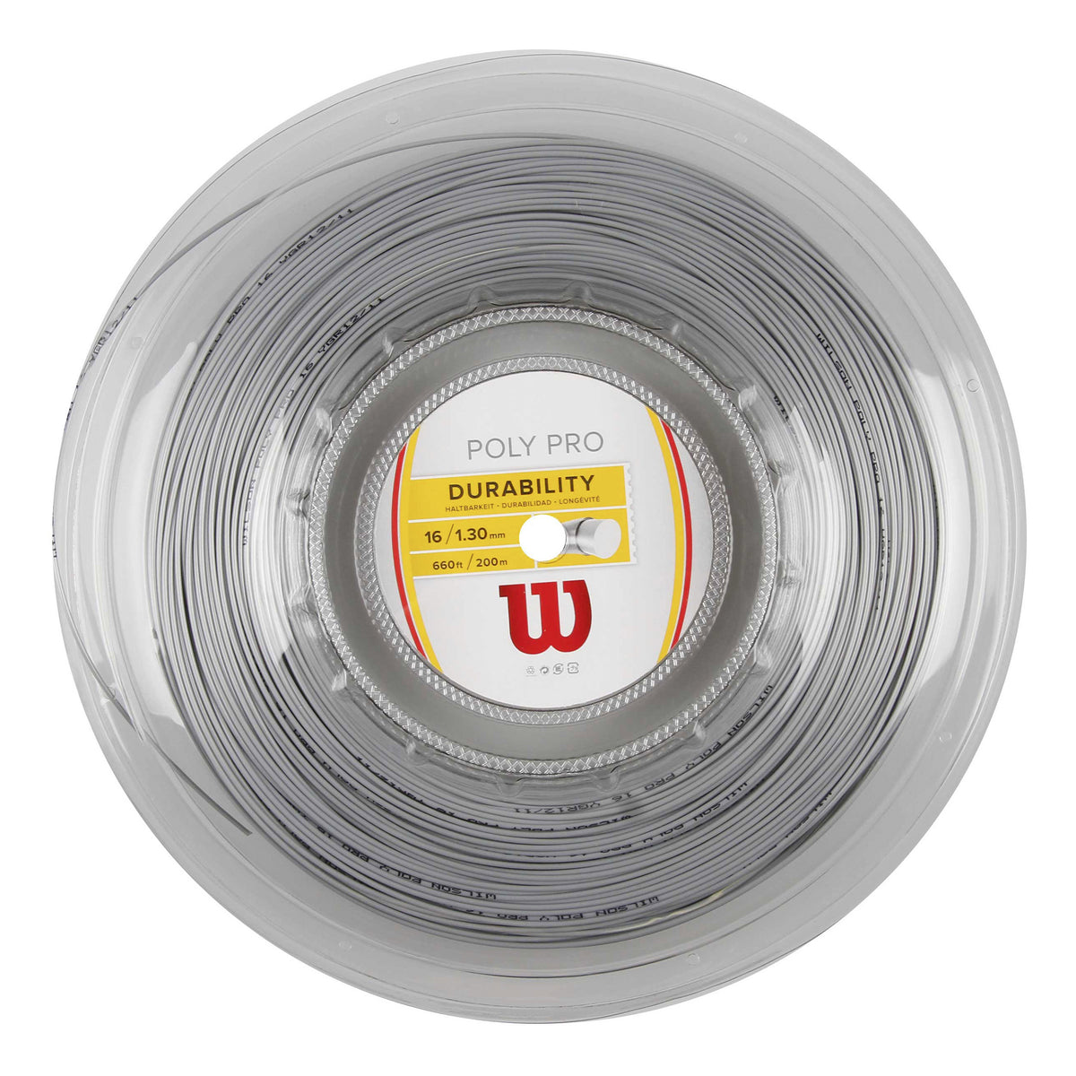 Wilson Poly Pro String Reel 200m-Silver Wilson Poly Pro String Reel 200m-Silver