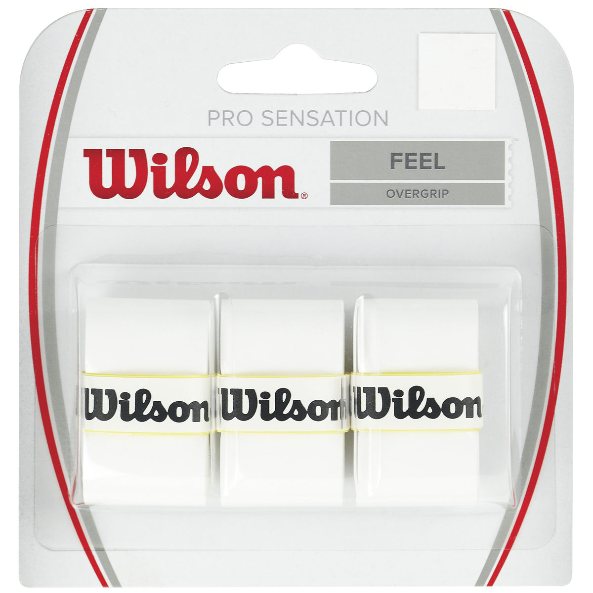 Wilson Pro Overgrip Sensation 3er Pack-Weiß Wilson Pro Overgrip Sensation 3er Pack-Weiß