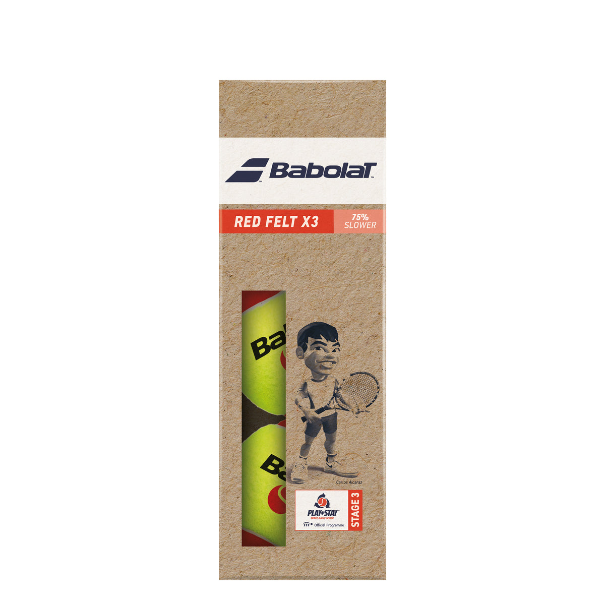 Babolat Red Felt (Stage 3) 3 Pack Babolat Red Felt (Stage 3) 3 Pack