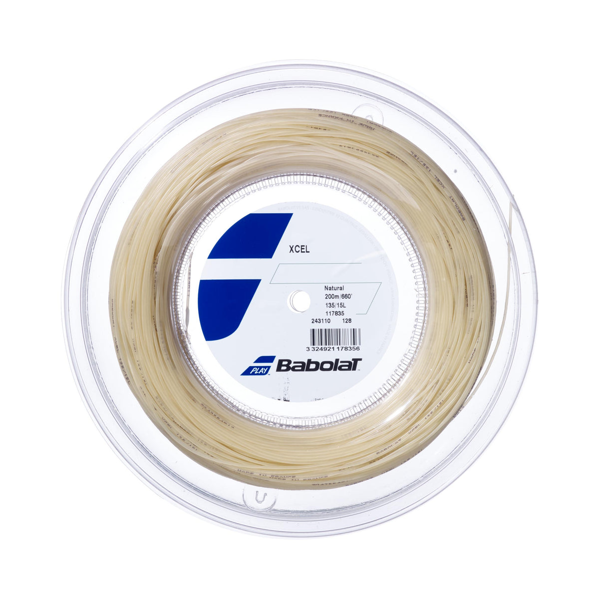 Babolat Xcel String Reel 200m-Beige Babolat Xcel String Reel 200m-Beige