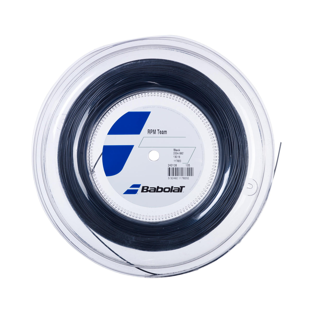 Babolat Team RPM Team String Reel 200m-Black Babolat Team RPM Team String Reel 200m-Black