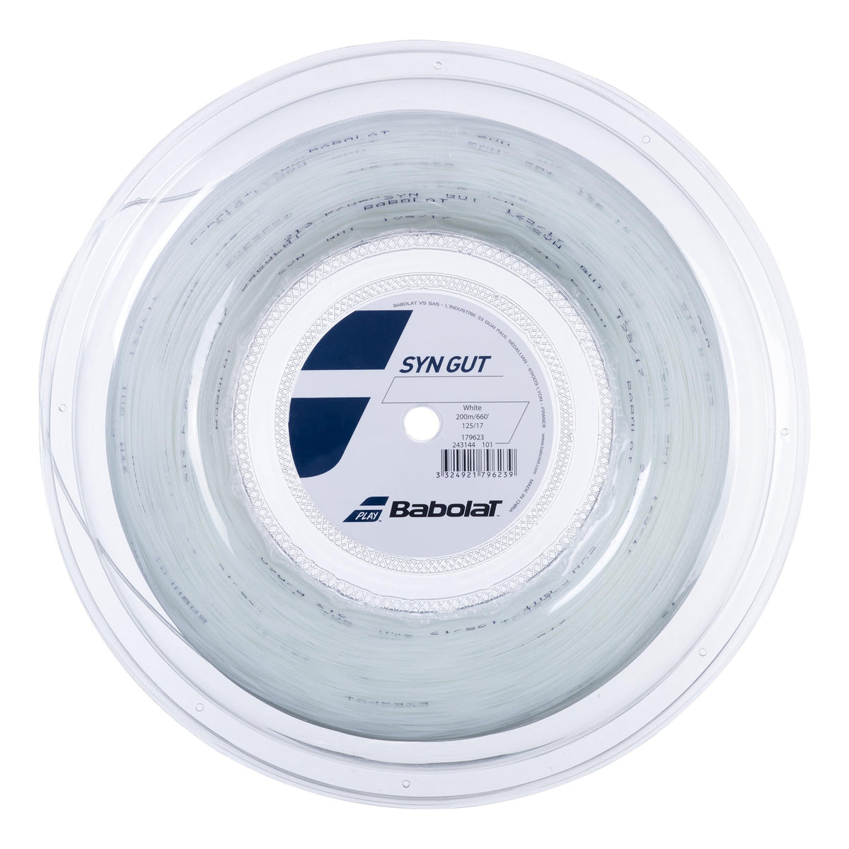 Babolat Synthetic Gut String Reel 200m-White Babolat Synthetic Gut String Reel 200m-White