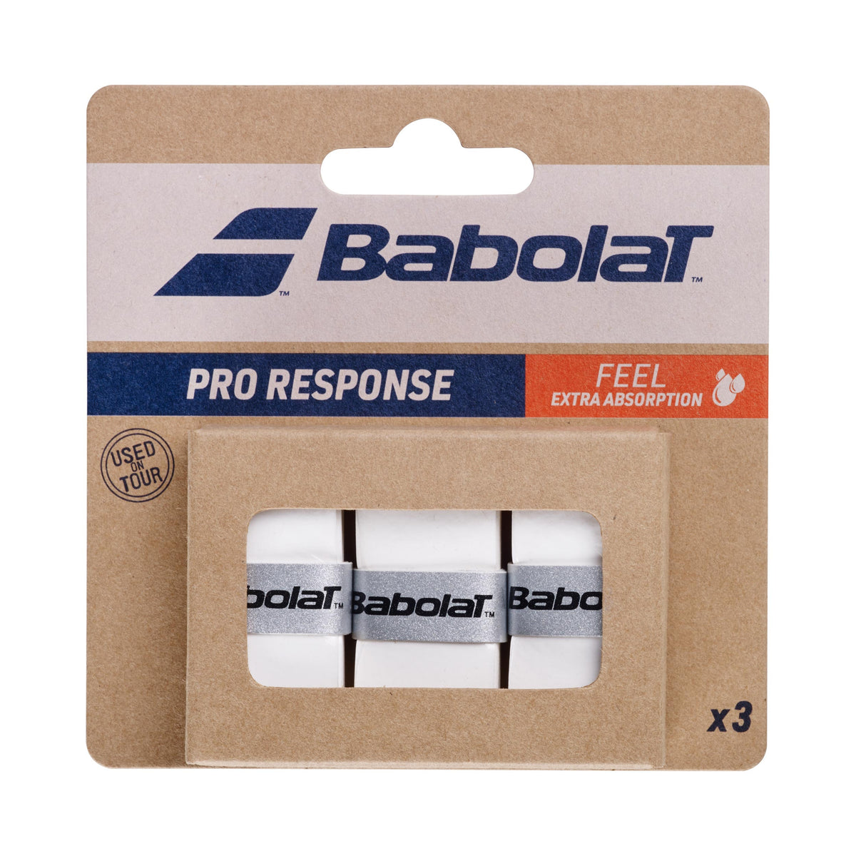 Babolat Pro Response 3er Pack-Weiß Babolat Pro Response 3er Pack-Weiß