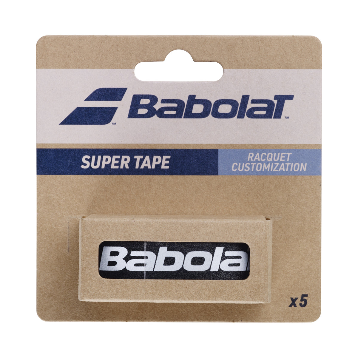 Babolat Super Tape X 5 Racket Saver Tape-Black Babolat Super Tape X 5 Racket Saver Tape-Black