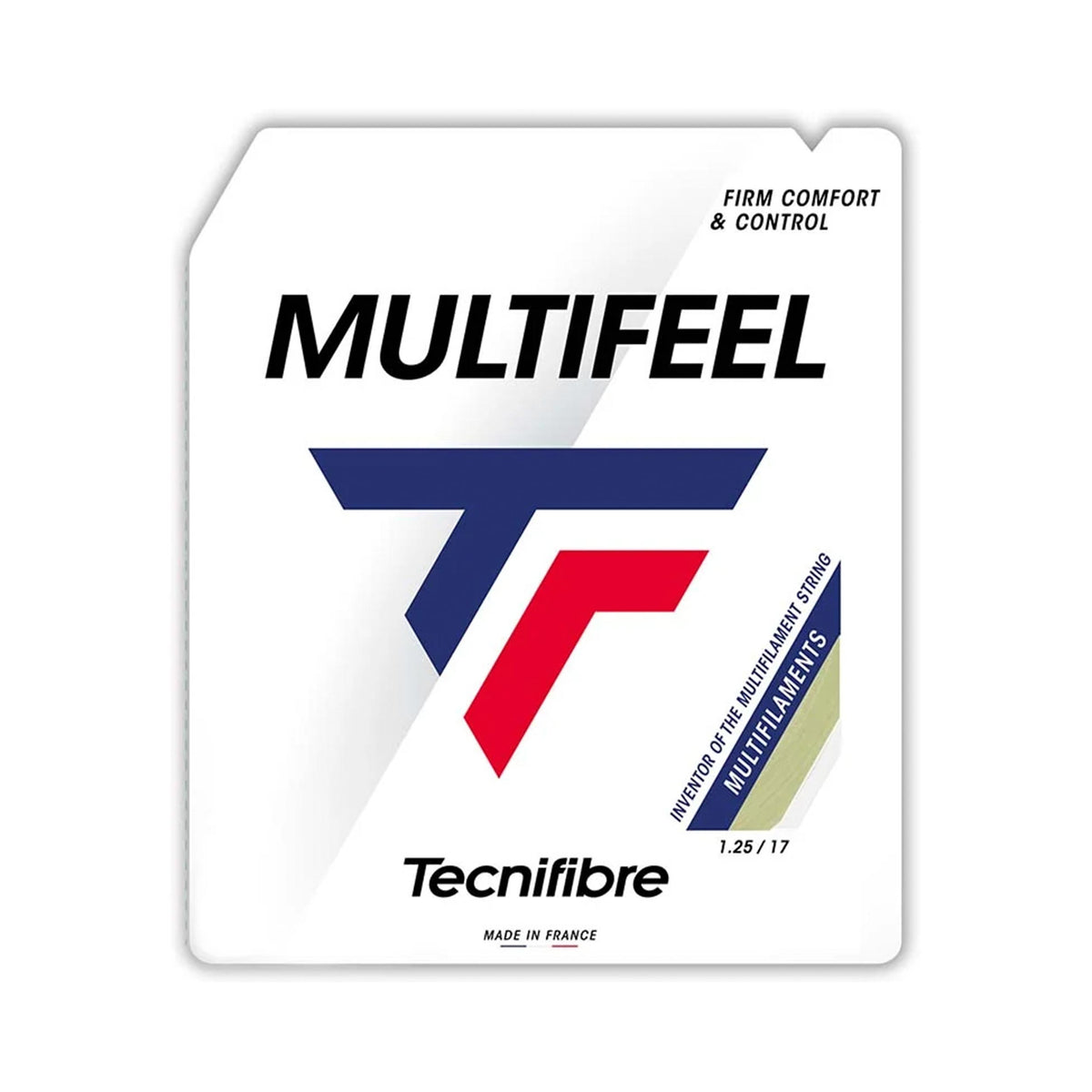 Tecnifibre Multifeel 12m String Set-Ecru Tecnifibre Multifeel 12m String Set-Ecru