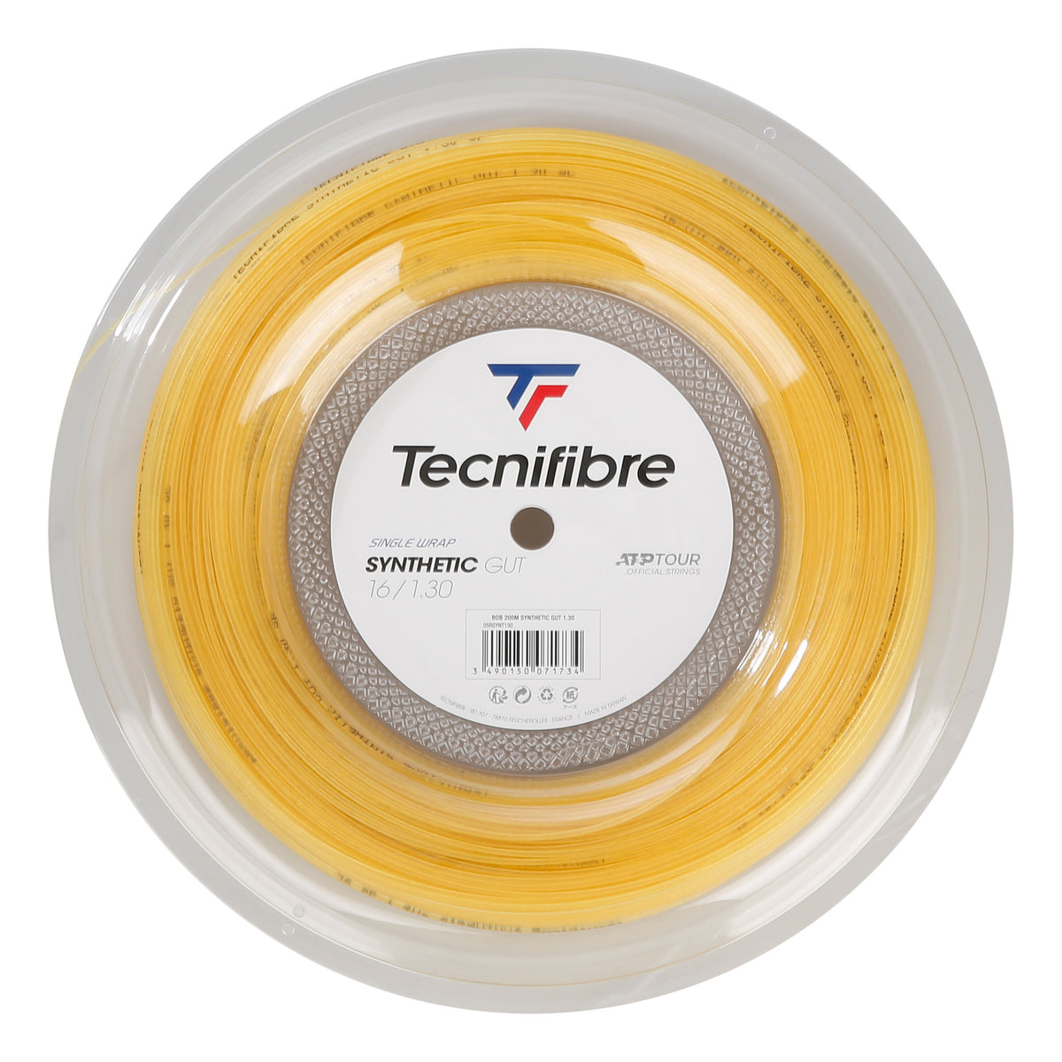 Tecnifibre Synthetic Gut 200m String Reel-Yellow Tecnifibre Synthetic Gut 200m String Reel-Yellow