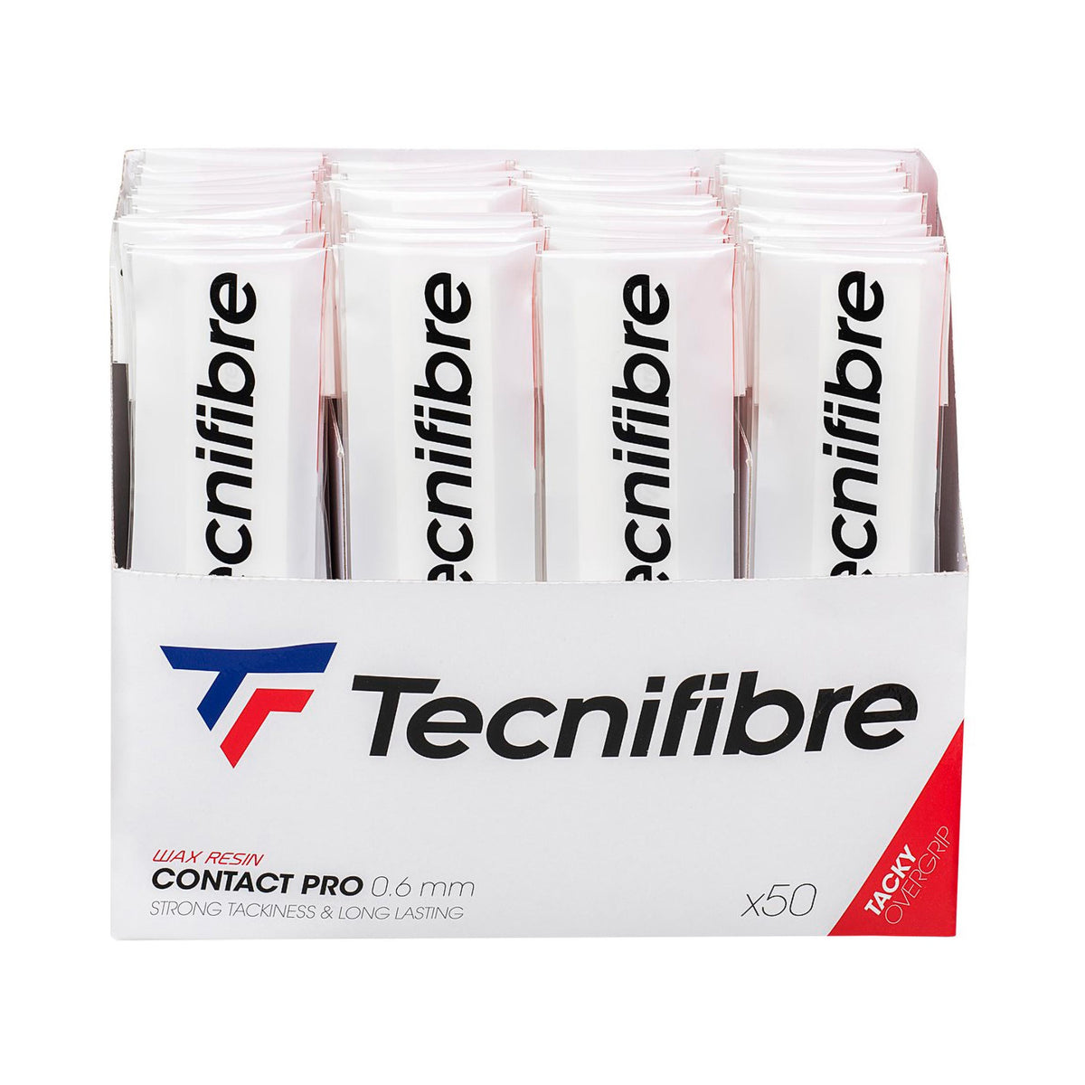 Tecnifibre Contact Pro 50 Pack - white Tecnifibre Contact Pro 50 Pack - white