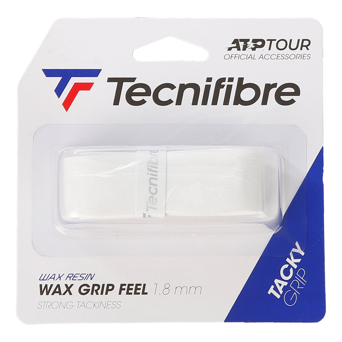 Tecnifibre Wax Feel Grip 1 Pack-White Tecnifibre Wax Feel Grip 1 Pack-White