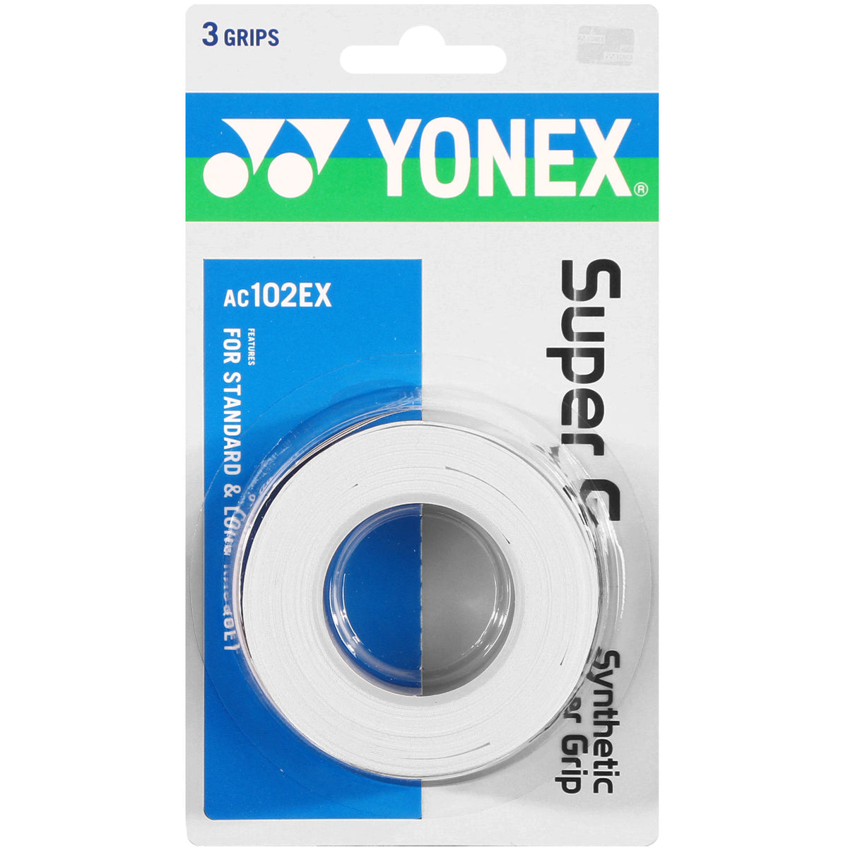 Yonex Super Grap 3 Pack - white Yonex Super Grap 3 Pack - white