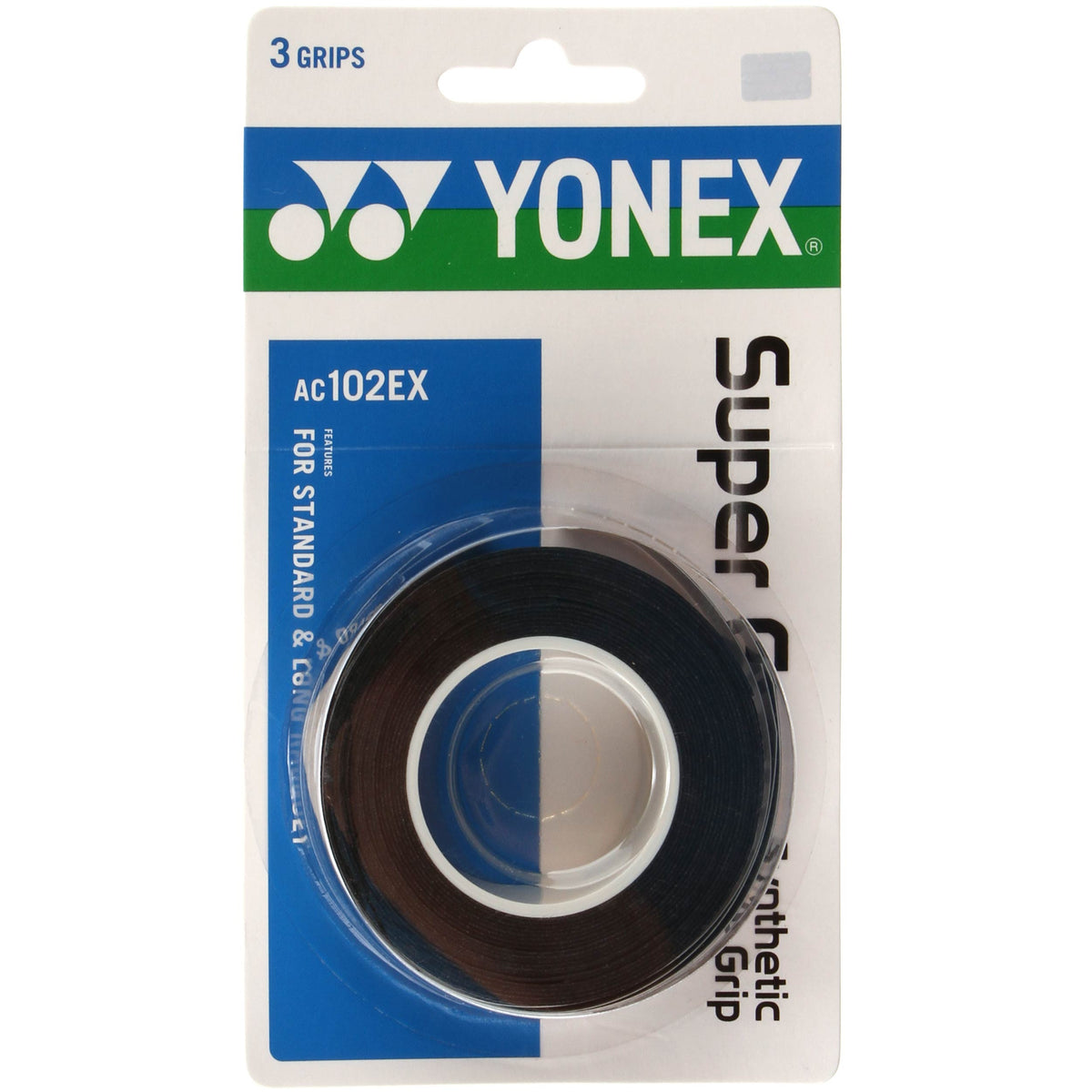 Yonex Super Grap 3 Pack - black Yonex Super Grap 3 Pack - black