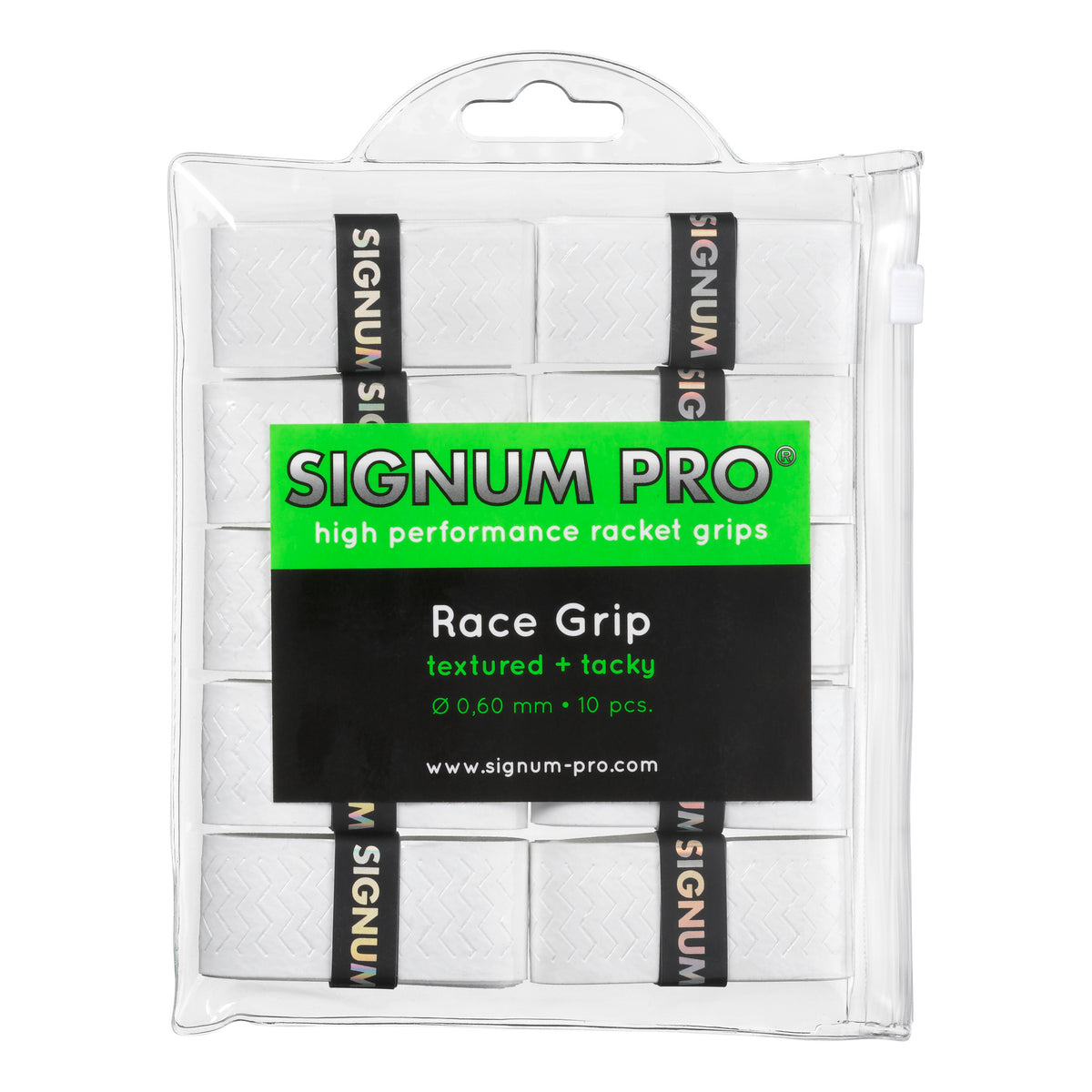 Signum Pro Race Grip 10 Pack-White Signum Pro Race Grip 10 Pack-White