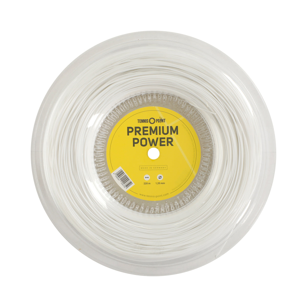 Tennis-Point Premium Power String Reel 220m-White Tennis-Point Premium Power String Reel 220m-White