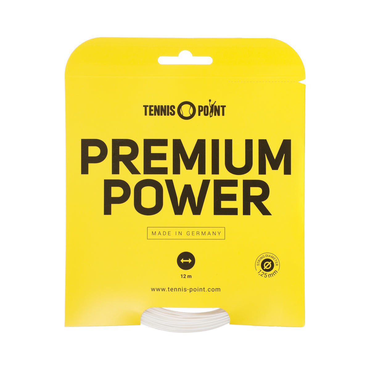 Tennis-Point Premium Power String Set 12m-White Tennis-Point Premium Power String Set 12m-White