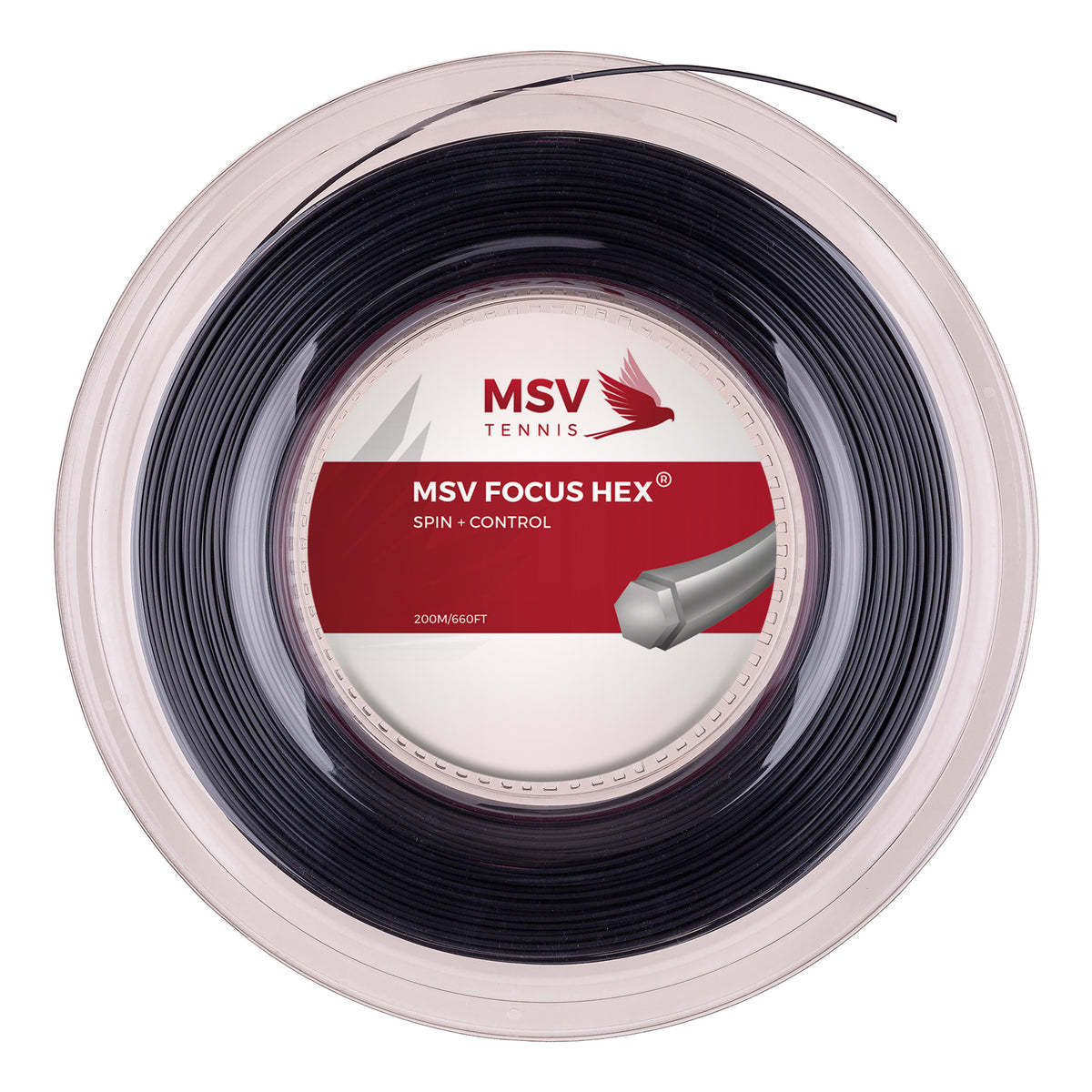 MSV Focus-HEX String Reel 200m-Black MSV Focus-HEX String Reel 200m-Black