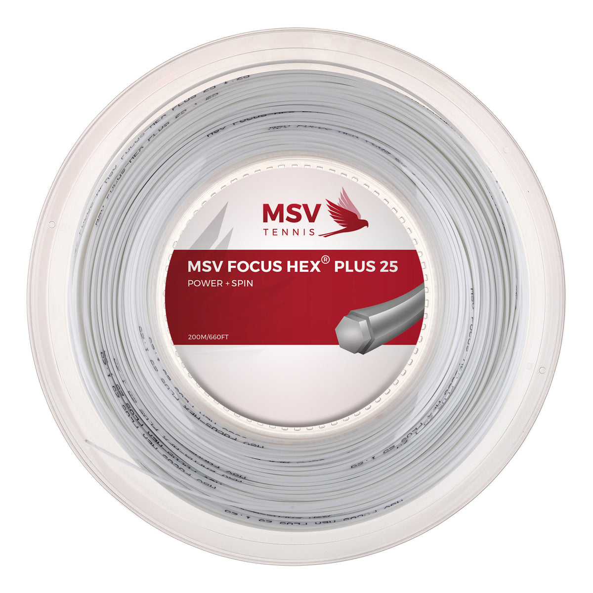 MSV Focus-HEX Plus 25 String Reel 200m-White MSV Focus-HEX Plus 25 String Reel 200m-White