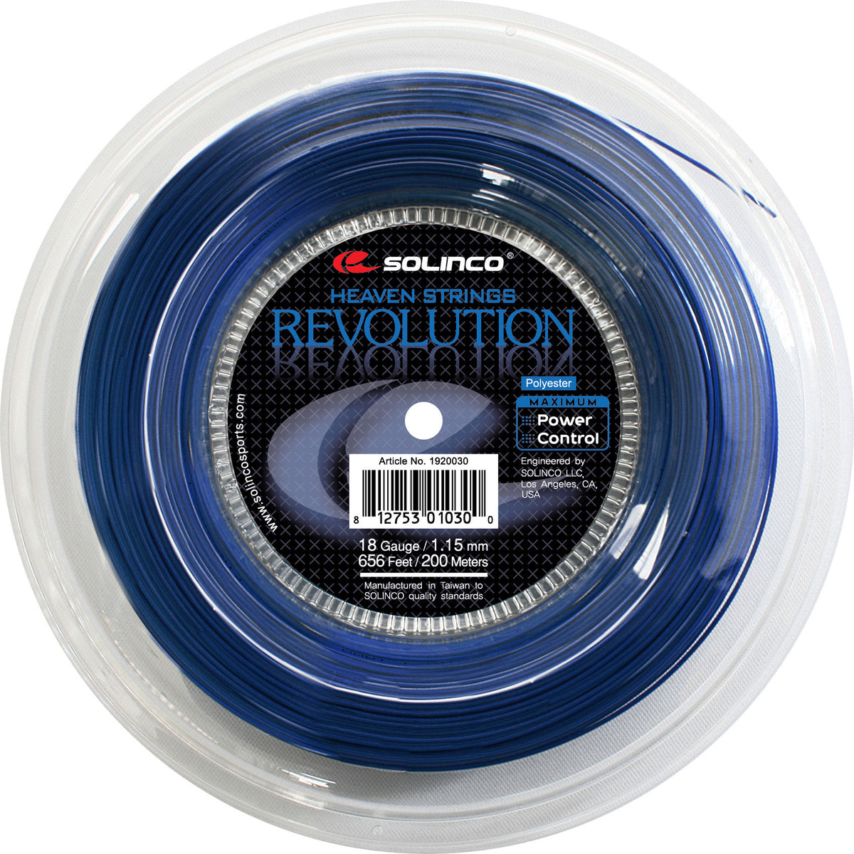 Solinco Revolution String Reel 200m-Blue Solinco Revolution String Reel 200m-Blue