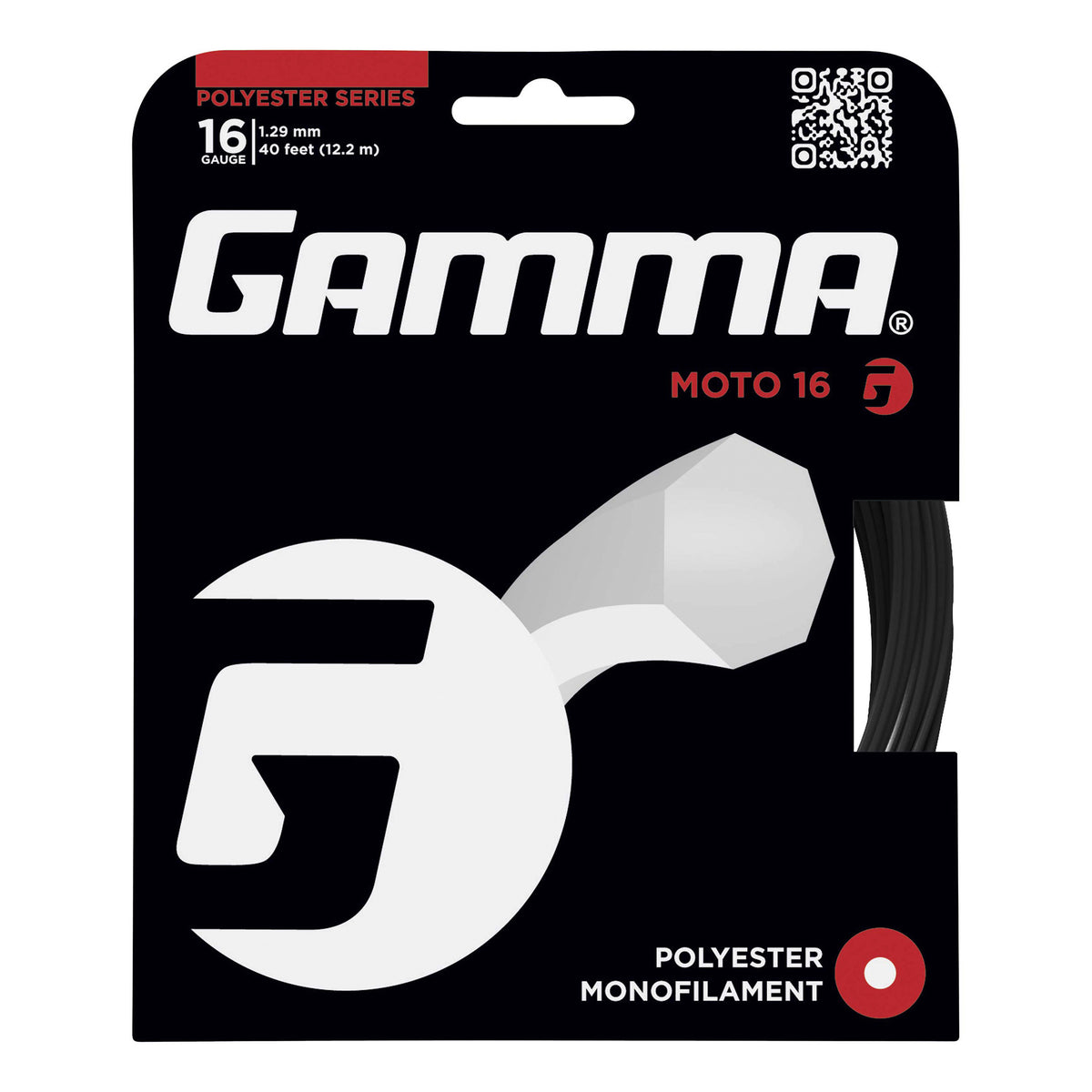 Gamma Moto String Set 12,2m-Black Gamma Moto String Set 12,2m-Black