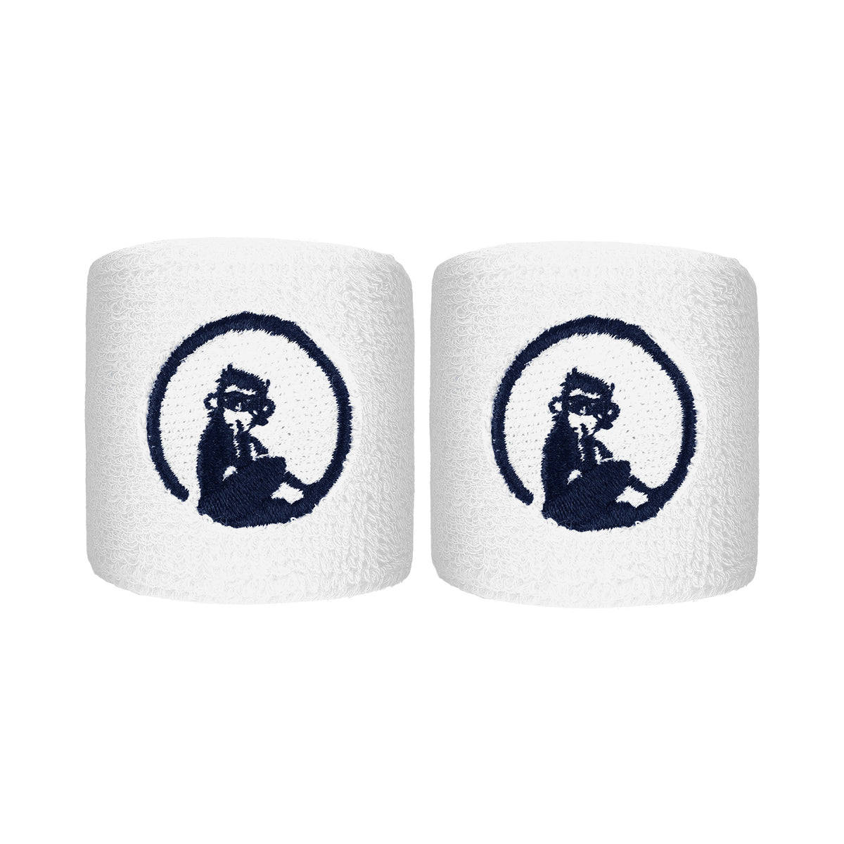 Quiet Please Wristband 2 Pack short - white, dark blue Quiet Please Wristband 2 Pack short - white, dark blue