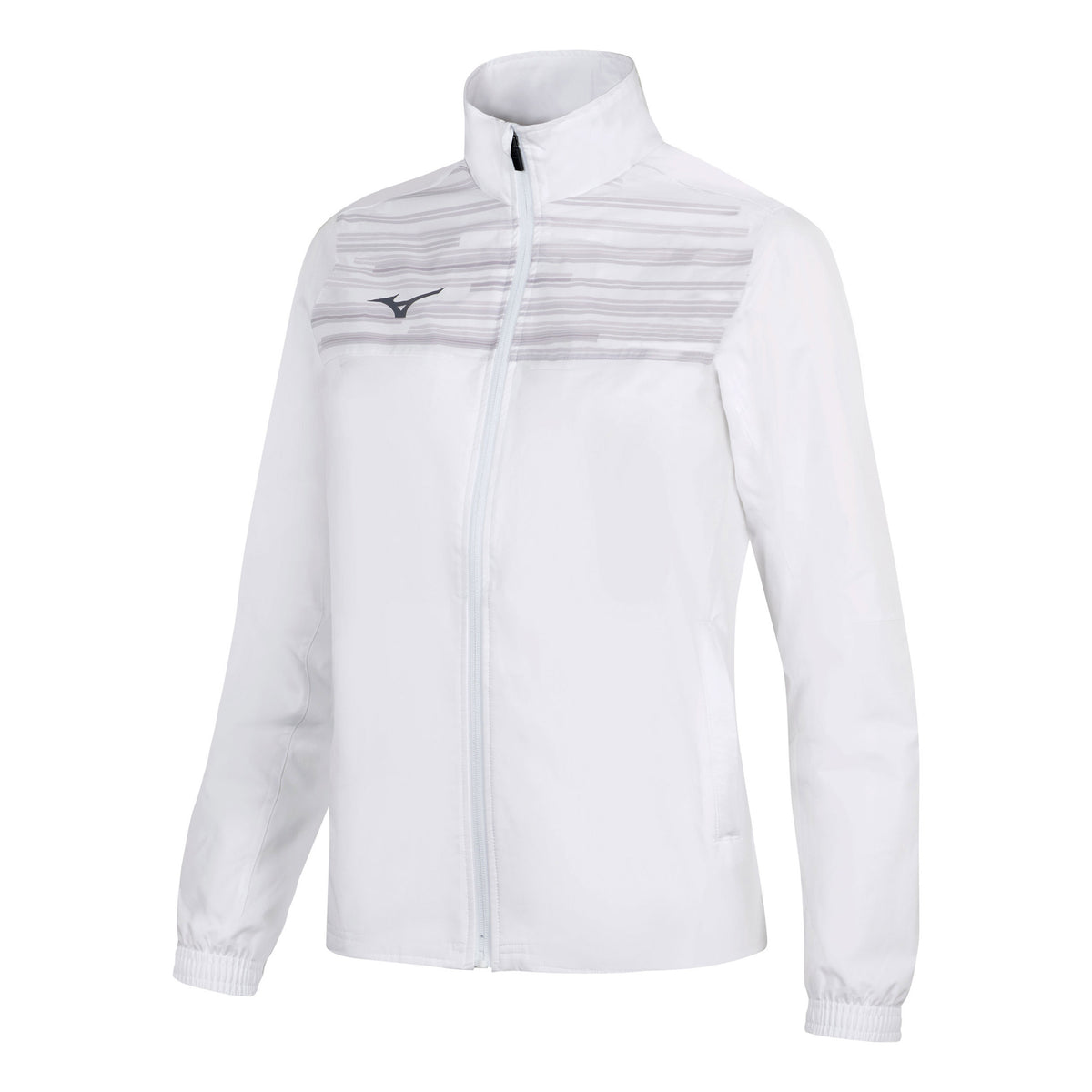 Mizuno Team Chiba Micro Trainingsjacke Damen-weiß Mizuno Team Chiba Micro Trainingsjacke Damen-weiß