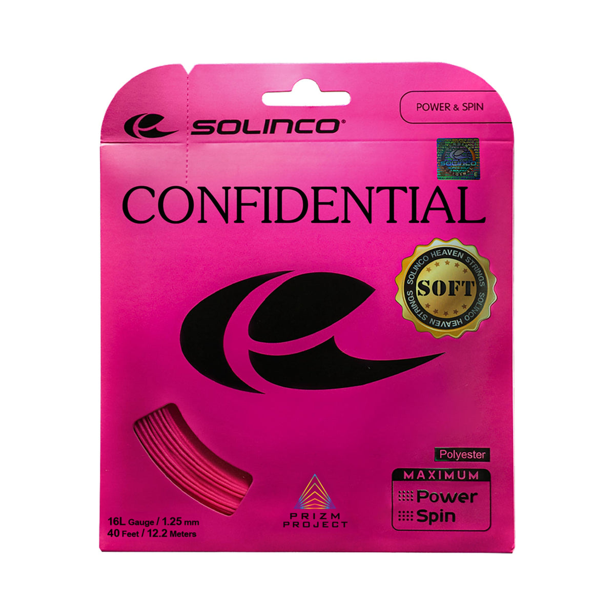 Solinco Confidential Soft String set 12m - pink Solinco Confidential Soft String set 12m - pink