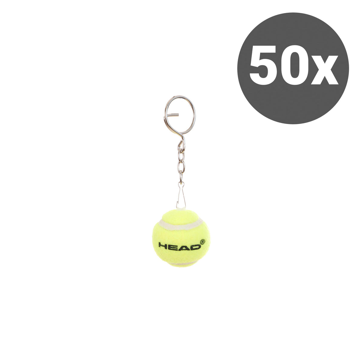HEAD Mini Tennis Ball Key ring 50 Pack - yellow HEAD Mini Tennis Ball Key ring 50 Pack - yellow