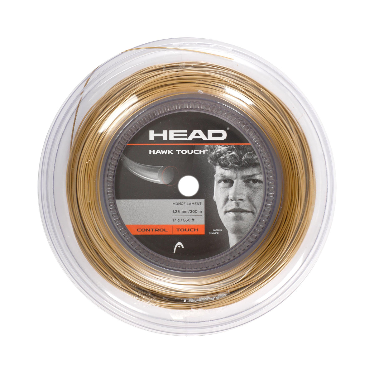 HEAD Hawk Touch String reel 200m - gold HEAD Hawk Touch String reel 200m - gold