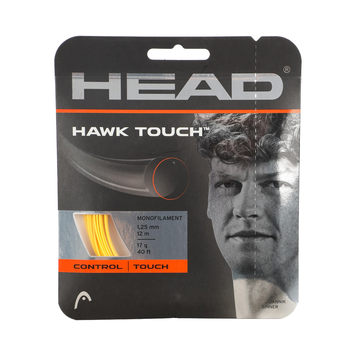 HEAD Hawk Touch String set 12m - yellow HEAD Hawk Touch String set 12m - yellow