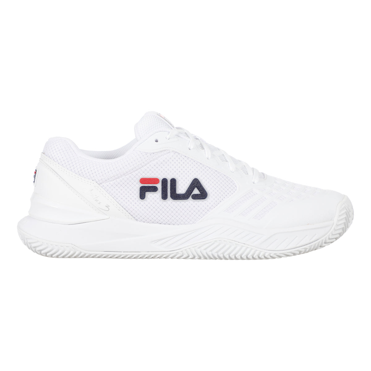 Fila Axilus 3 Sandplatzschuh Damen-Weiß,Dunkelblau