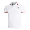 Core Button Piro Polo Herren-Weiß,Rot