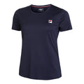 Leonie T-Shirt Damen-Dunkelblau,Weiß