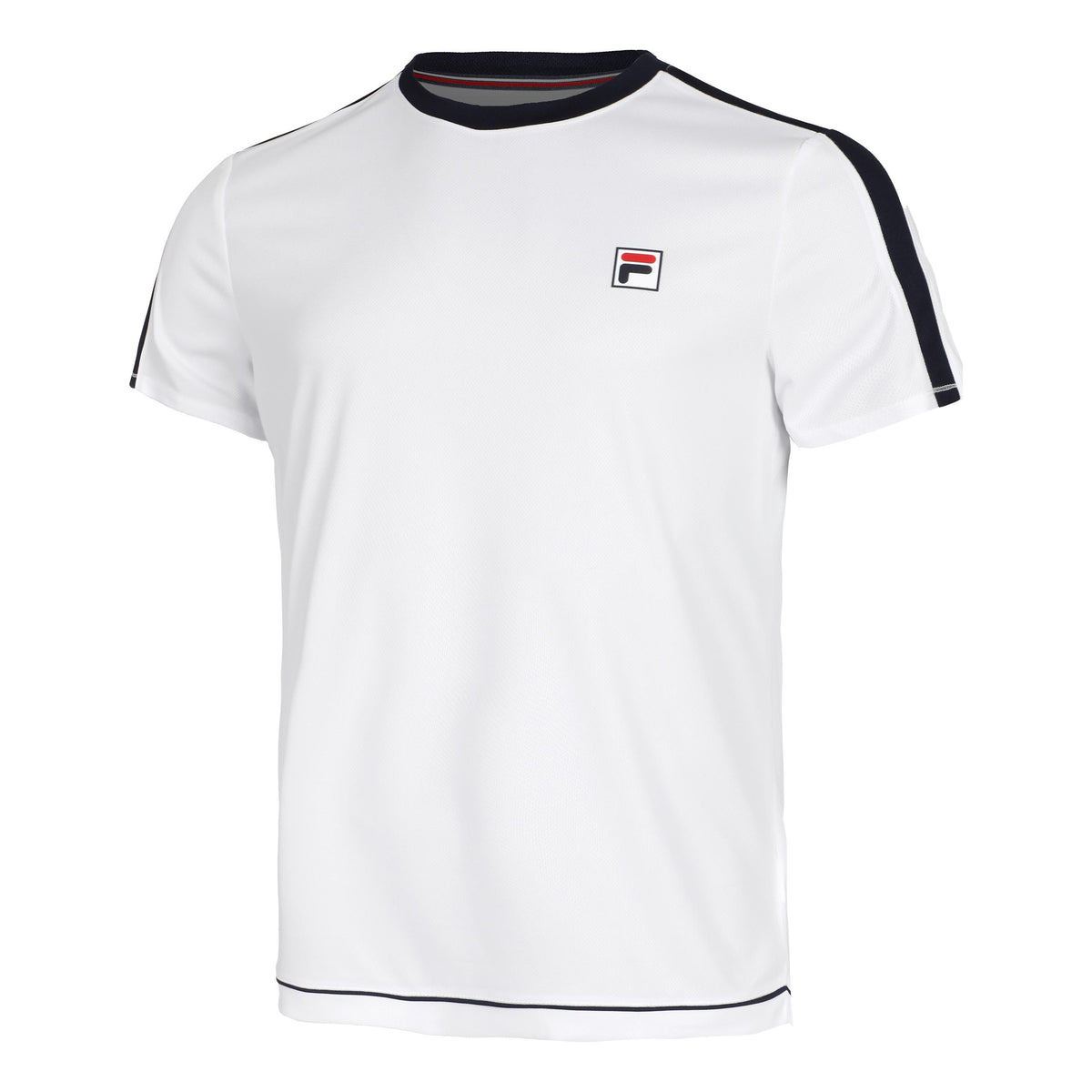 Fila Elias T-Shirt Herren-Weiß,Dunkelblau