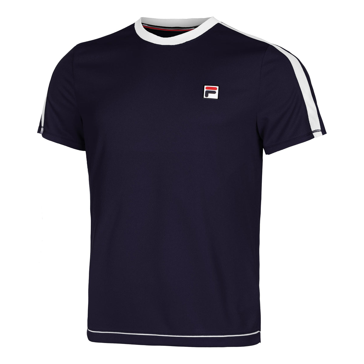 Fila Elias T-Shirt Herren-Dunkelblau,Weiß