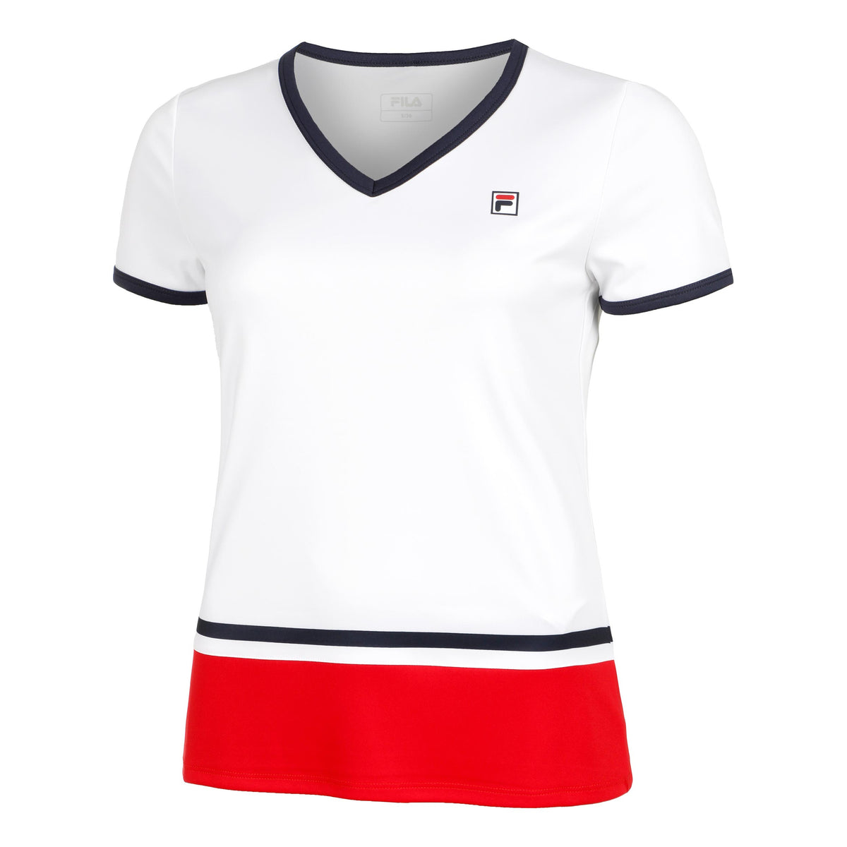 Fila Elisabeth T-Shirt Women-White,Red