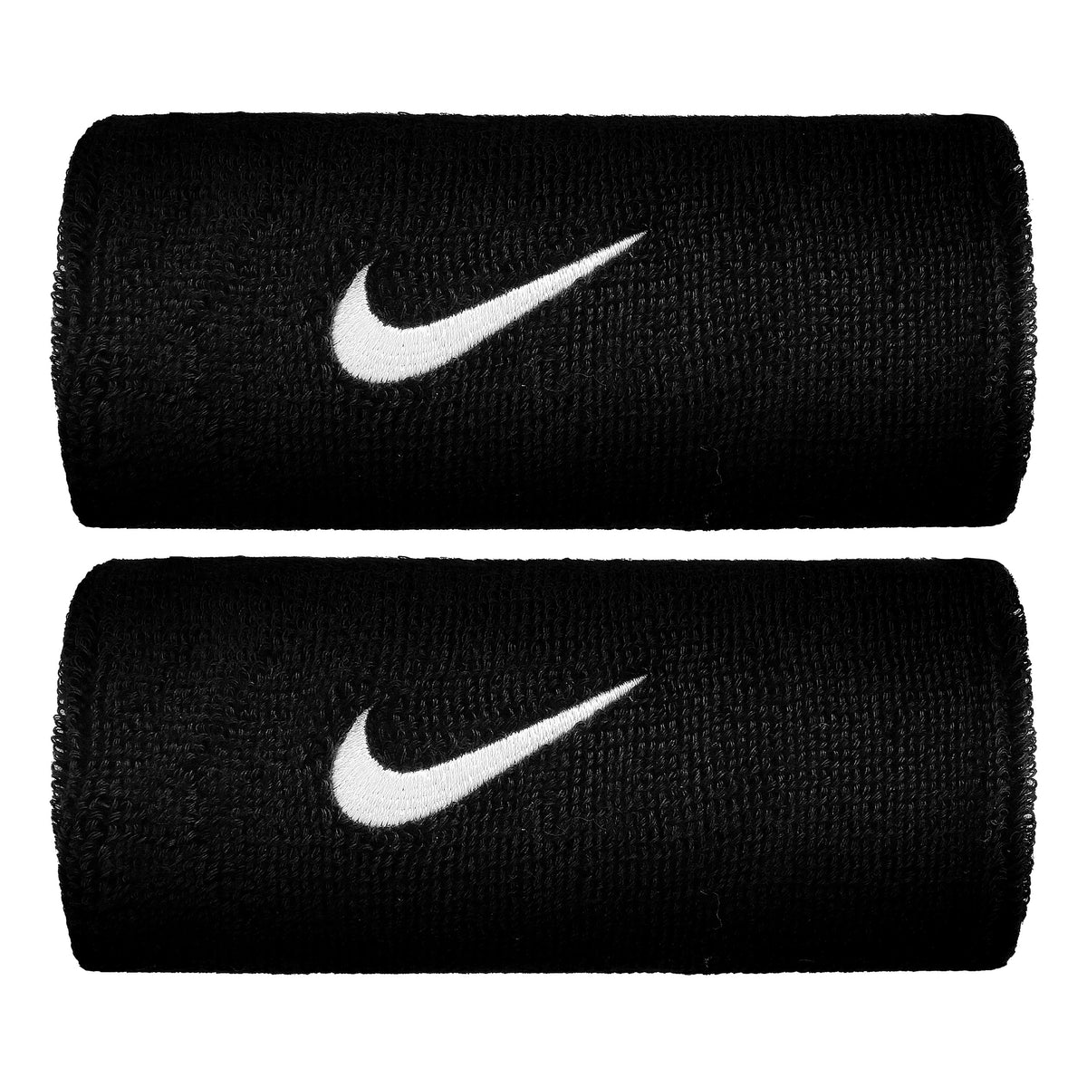 Nike Swoosh Doublewide Schweißband 2er Pack-Schwarz,Weiß
