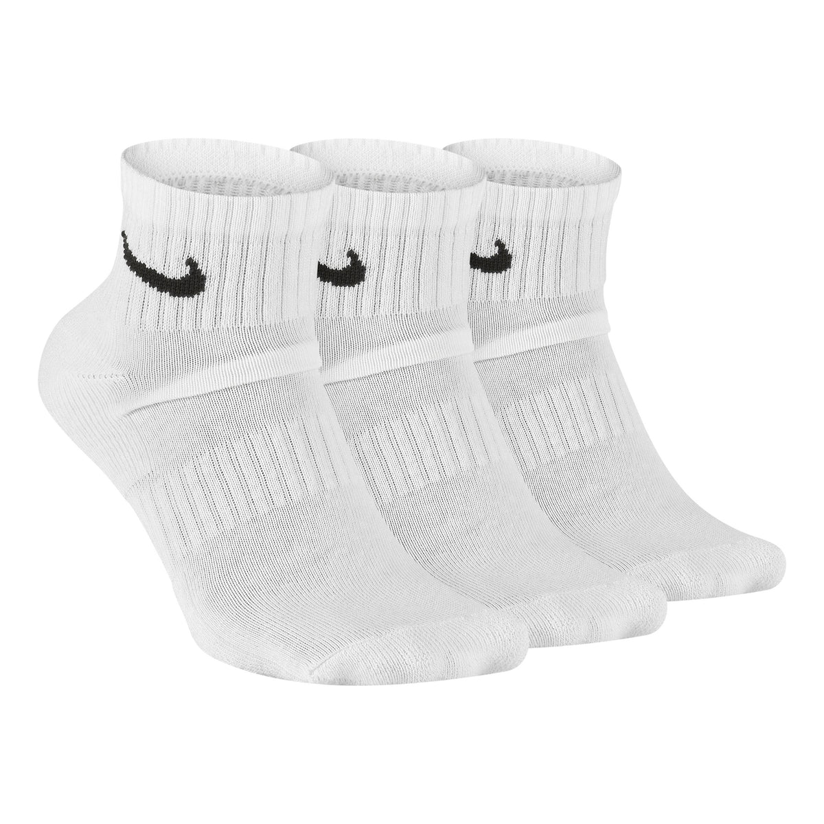 Nike Everyday Cushioned Ankle Tennis Socks 3 Pack Unisex - white, black