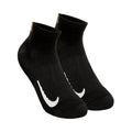 Court Multiplier Max Tennis Socks 2 Pack Unisex - black, white