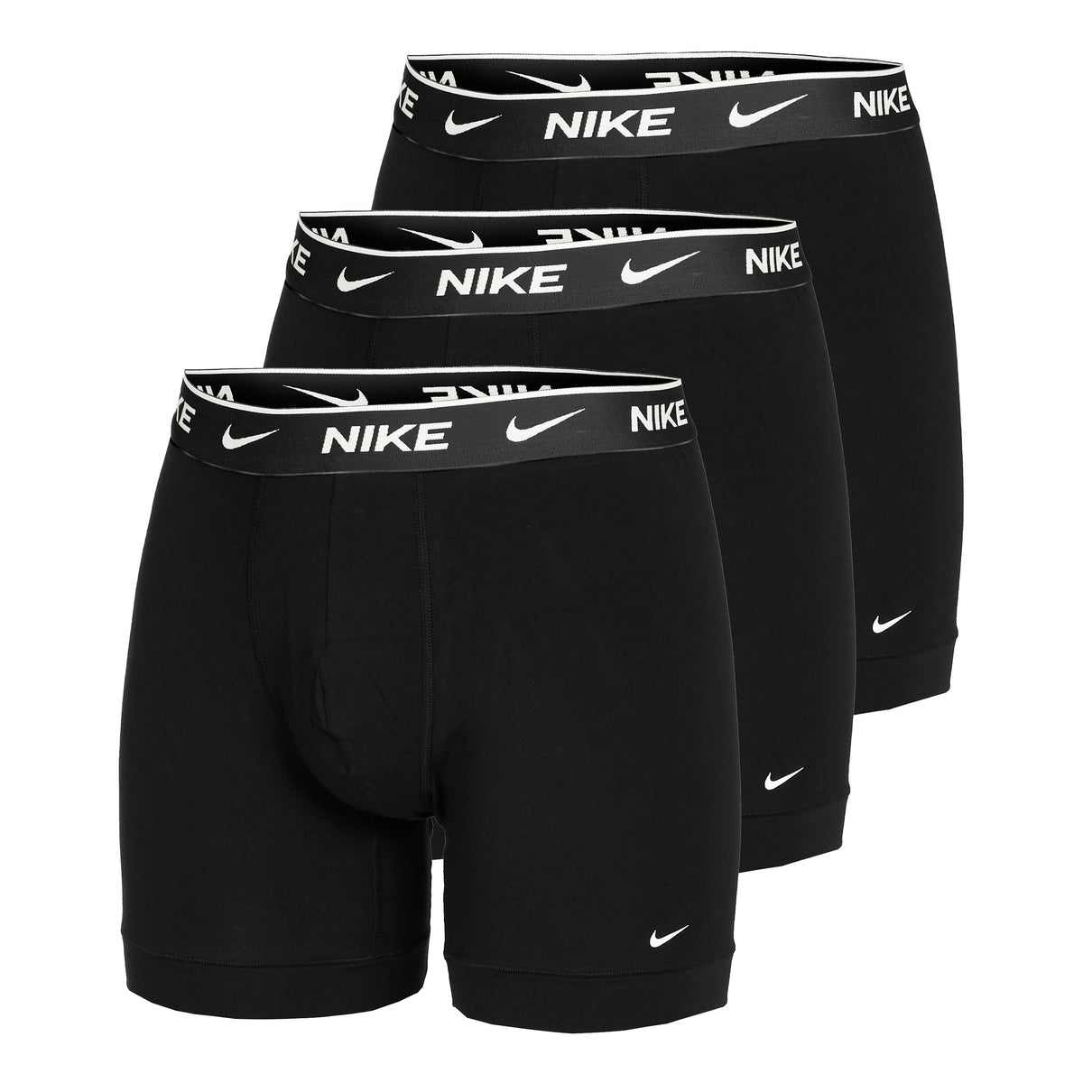 Nike Everyday Cotton Stretch Boxer Short 3er Pack Herren - schwarz, weiß