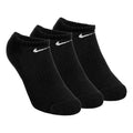 Everyday Lightweight No Show Tennis Socks 3 Pack Unisex - black, white