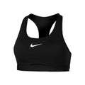 Swoosh Medium Sport-BH Damen-Schwarz