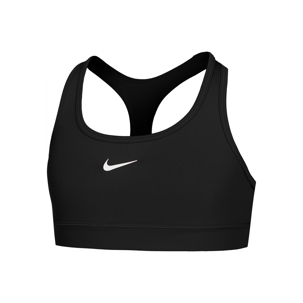 Nike Dri-Fit Swoosh Sport-BH Mädchen-Schwarz