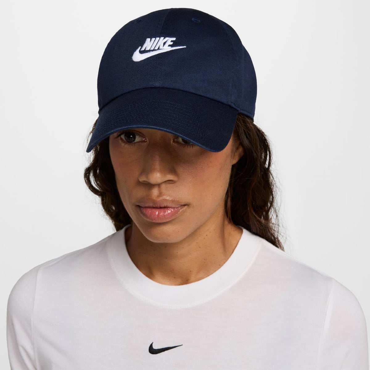 Nike Club Futura Metal Swoosh Cap-Dark Blue,White