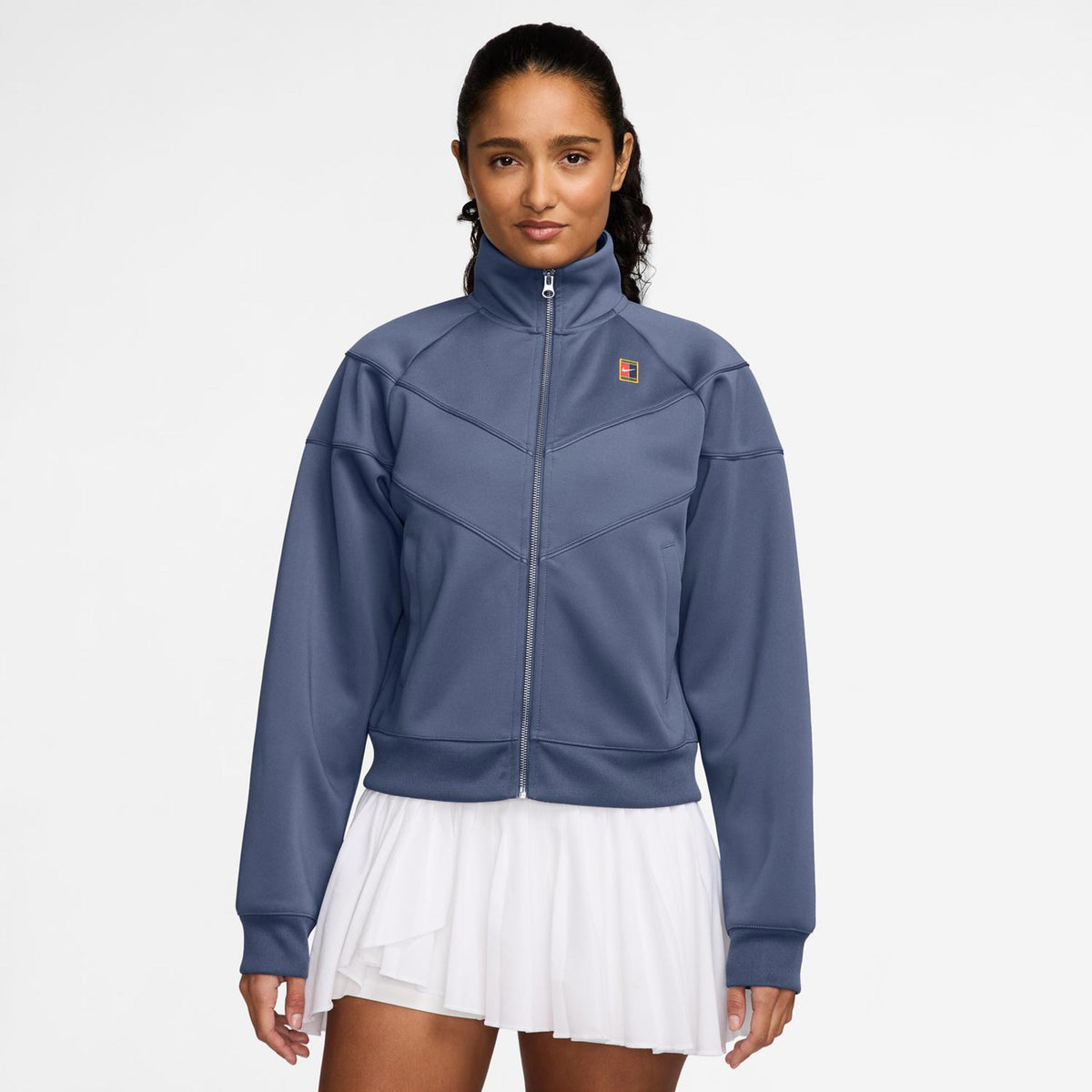 Nike Courtly Knit Heritage Training jacket Women-blue grey