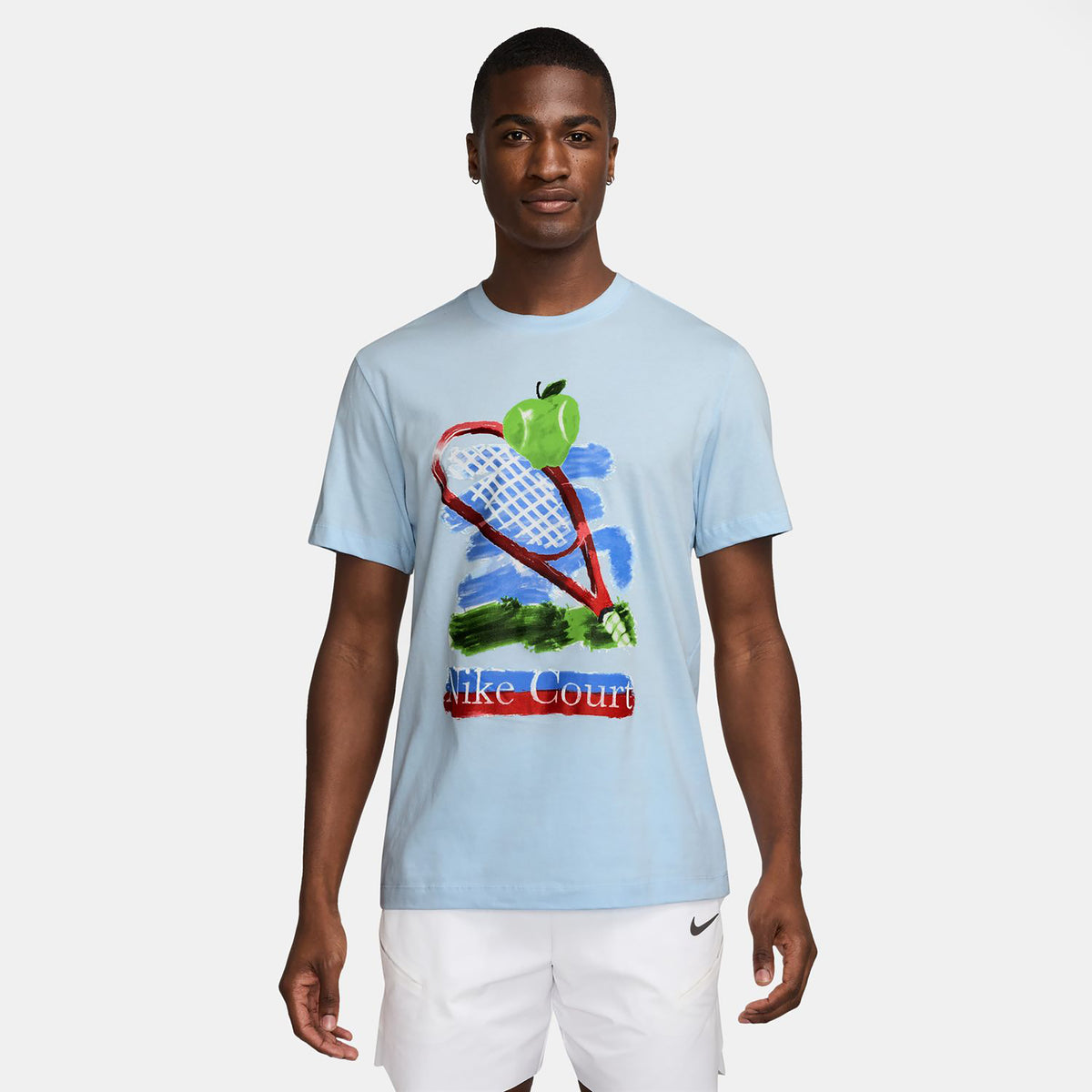Nike Court T-Shirt Men-Light Blue,Multicoloured