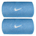 Swoosh Classic Doublewide Schweißband lang - blau, weiß