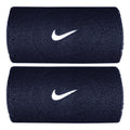 Swoosh Classic Doublewide Schweißband lang - dunkelblau, weiß