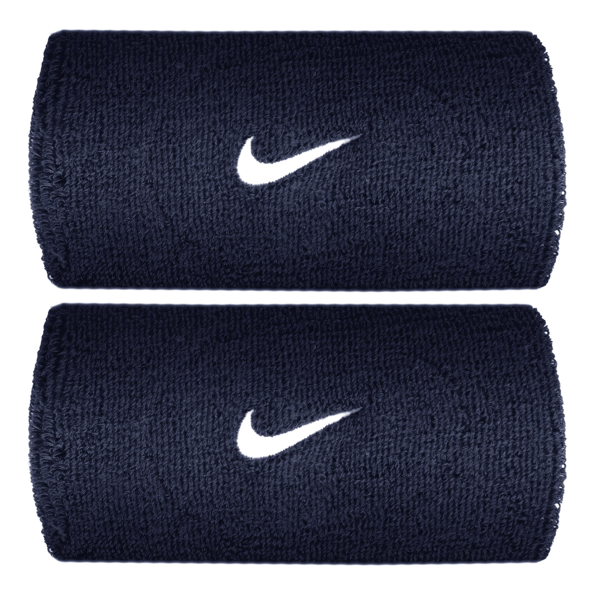 Nike Swoosh Classic Doublewide Wristband long - dark blue, white